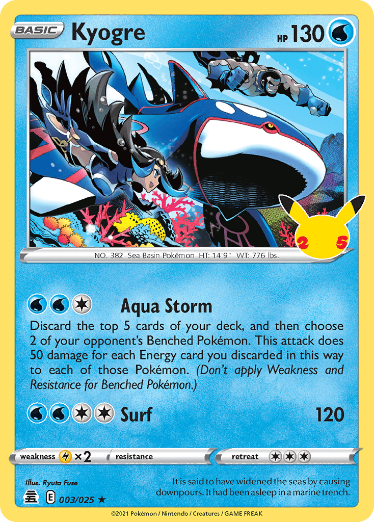 Kyogre: Celebrations