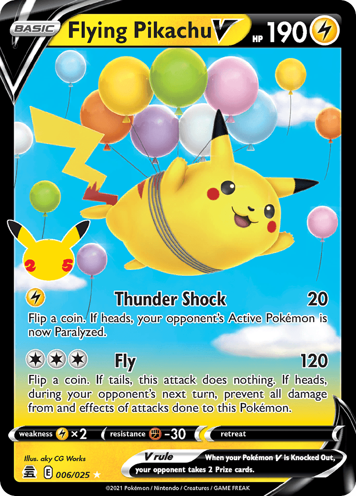 Flying Pikachu V: Celebrations