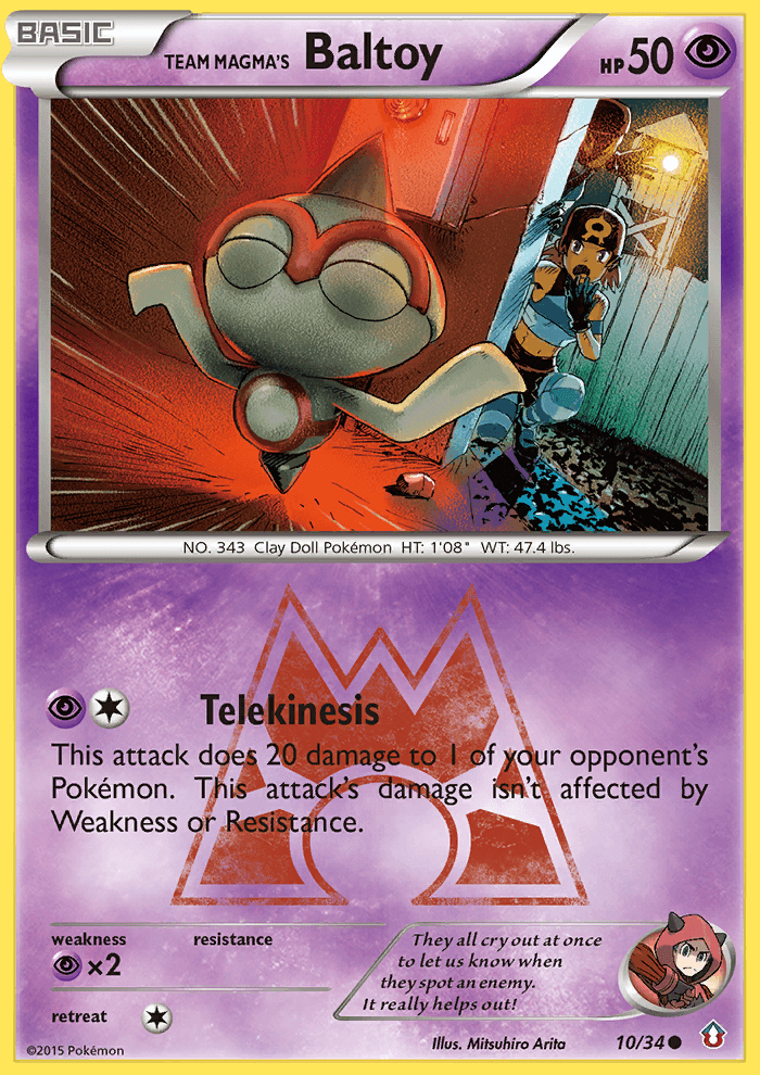 Team Magma's Baltoy: Double Crisis