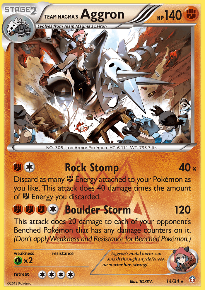 Team Magma's Aggron: Double Crisis