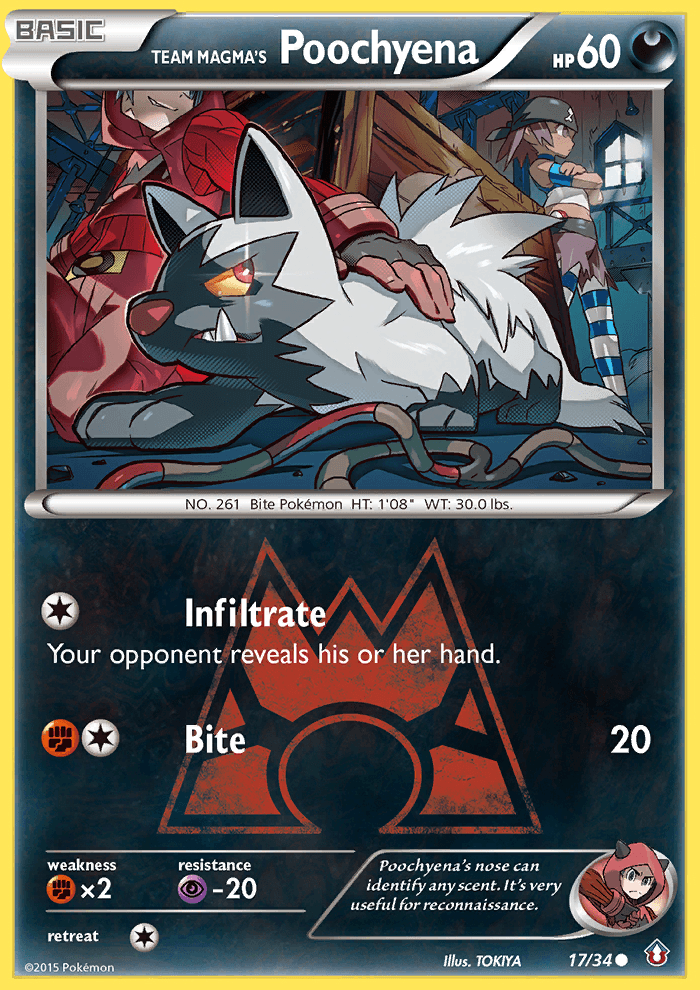 Team Magma's Poochyena: Double Crisis