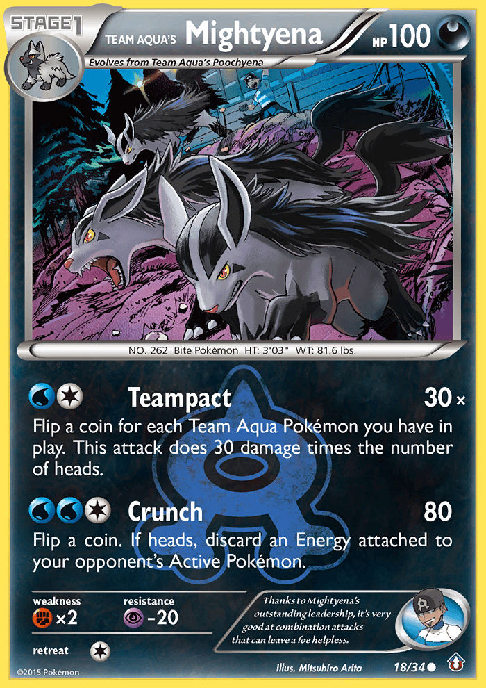 Team Aqua's Mightyena: Double Crisis