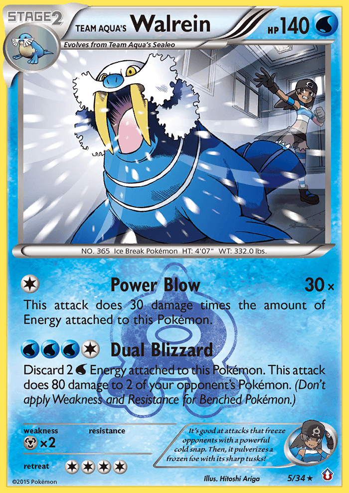 Team Aqua's Walrein: Double Crisis