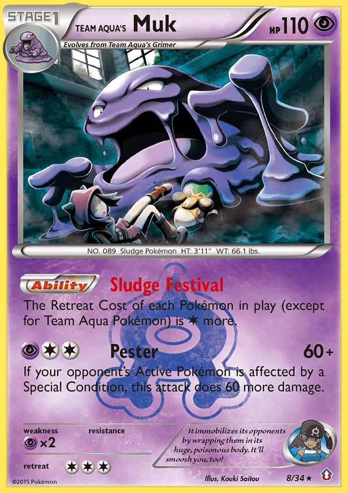 Team Aqua's Muk: Double Crisis