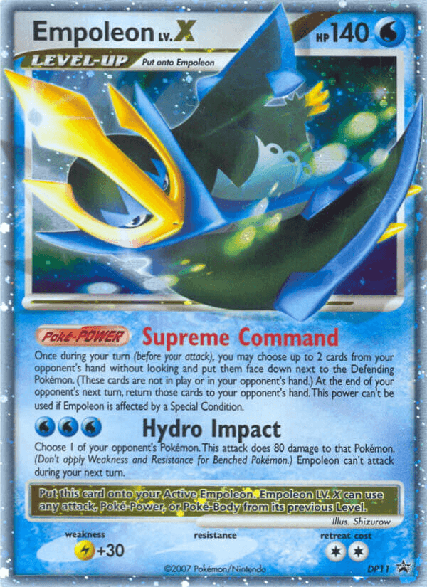 Empoleon LV.X: DP Black Star Promos