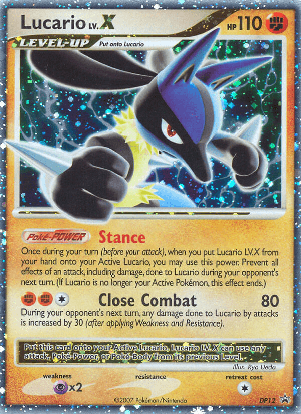 Lucario LV.X: DP Black Star Promos