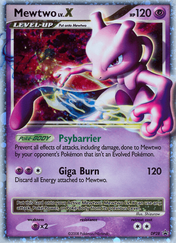 Mewtwo LV.X: DP Black Star Promos