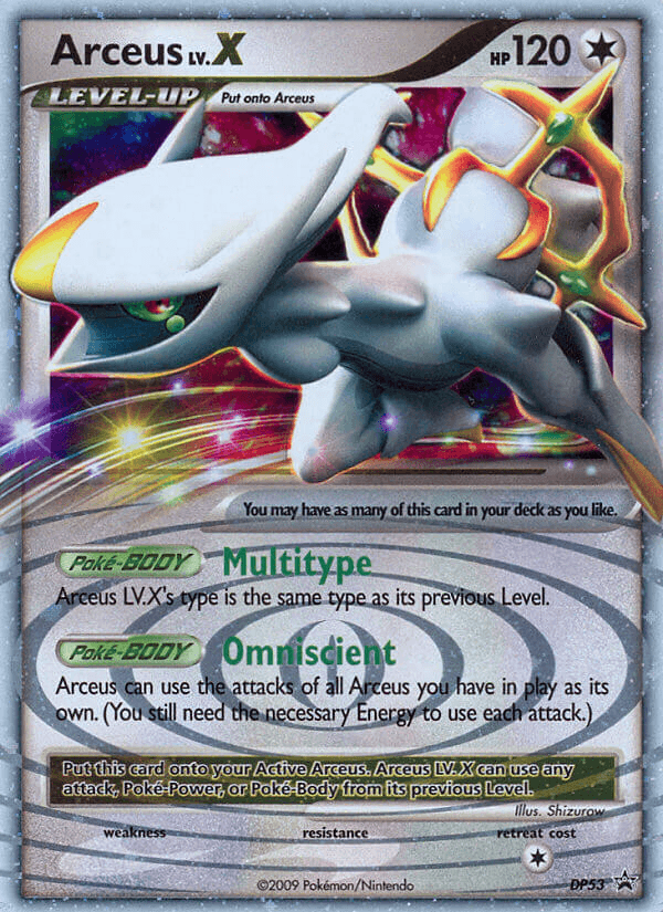 Arceus LV.X: DP Black Star Promos