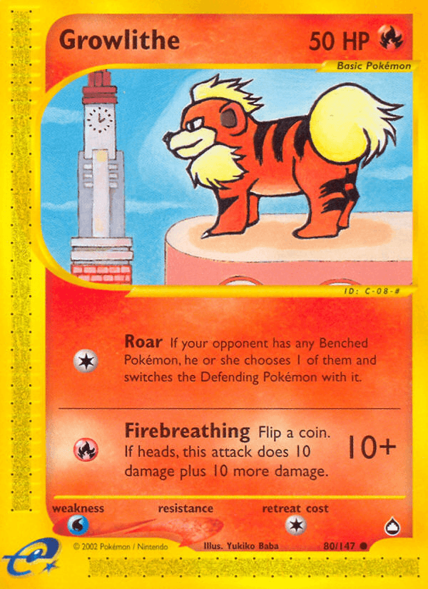 Growlithe: Aquapolis