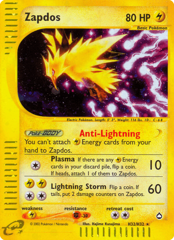 Zapdos: Aquapolis