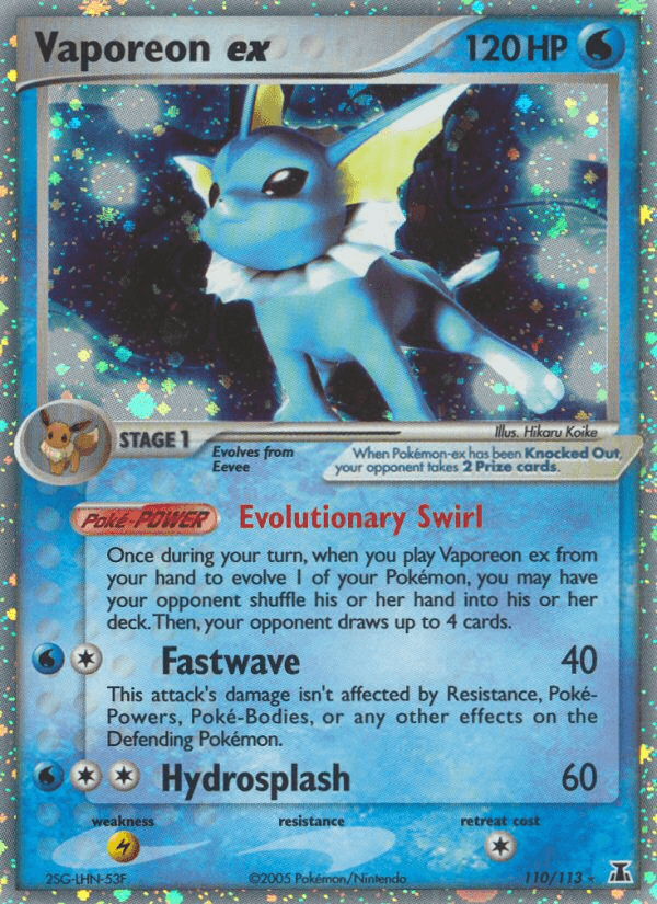Vaporeon ex: Delta Species