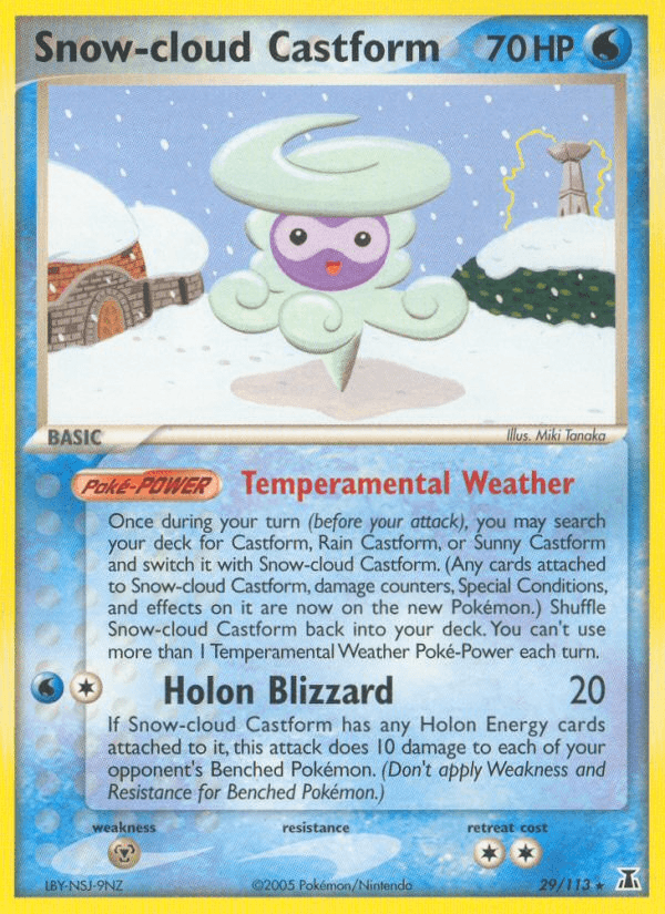 Snow-cloud Castform: Delta Species
