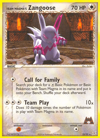 Team Magma's Zangoose: Team Magma vs Team Aqua