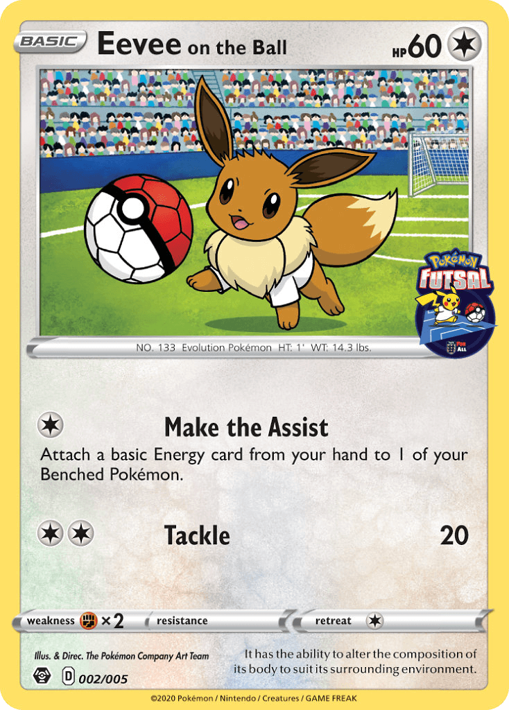 Eevee on the Ball: Pokémon Futsal Collection