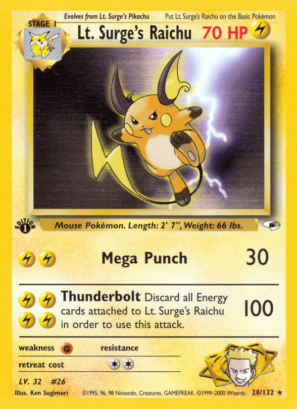 Lt. Surge's Raichu: Gym Heroes