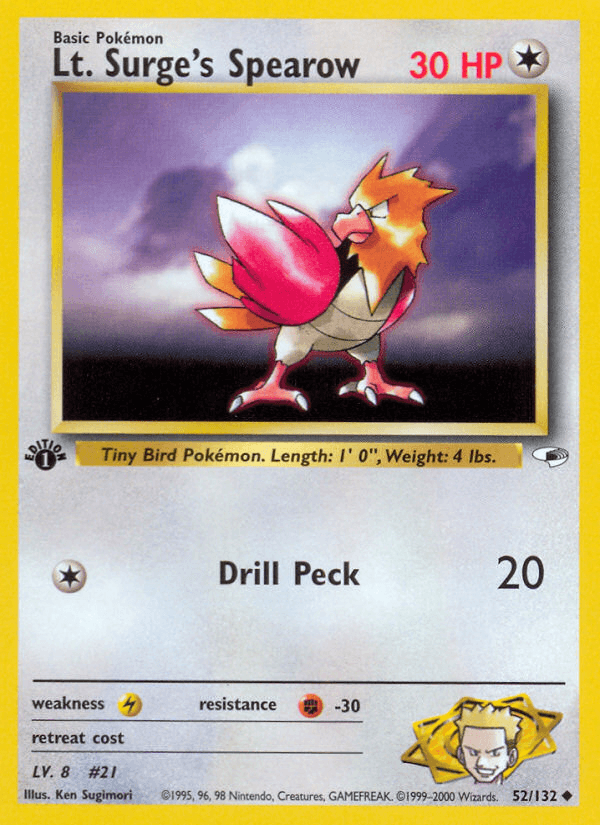 Lt. Surge's Spearow: Gym Heroes