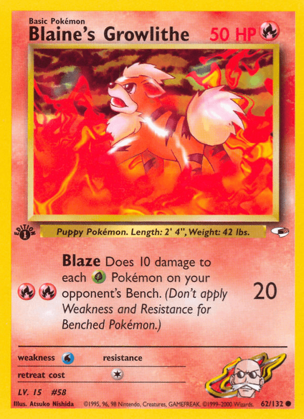 Blaine's Growlithe: Gym Heroes