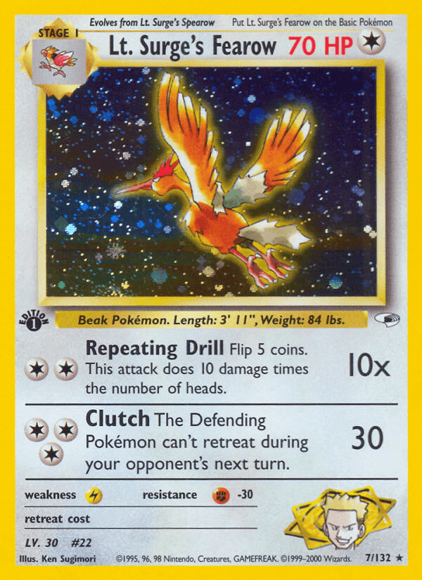 Lt. Surge's Fearow: Gym Heroes