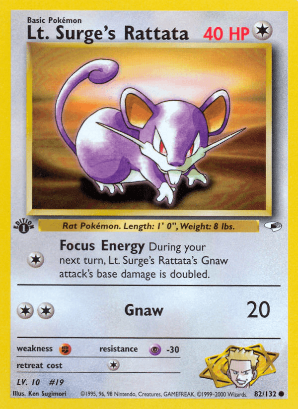 Lt. Surge's Rattata: Gym Heroes
