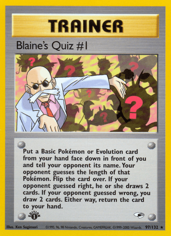 Blaine's Quiz #1: Gym Heroes