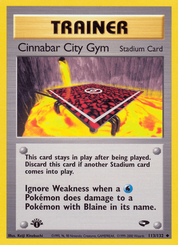 Cinnabar City Gym: Gym Challenge