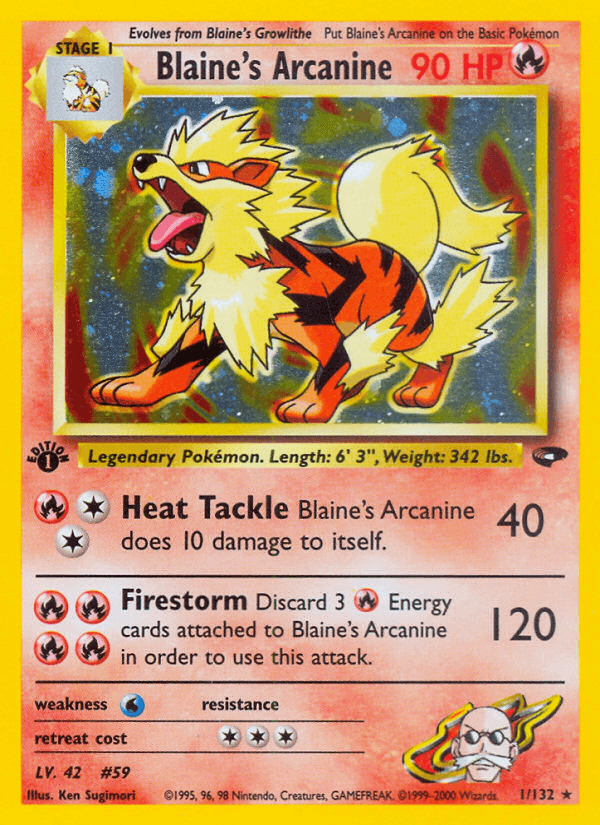 Blaine's Arcanine: Gym Challenge