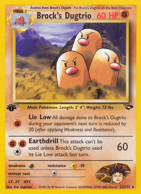 Brock's Dugtrio: Gym Challenge