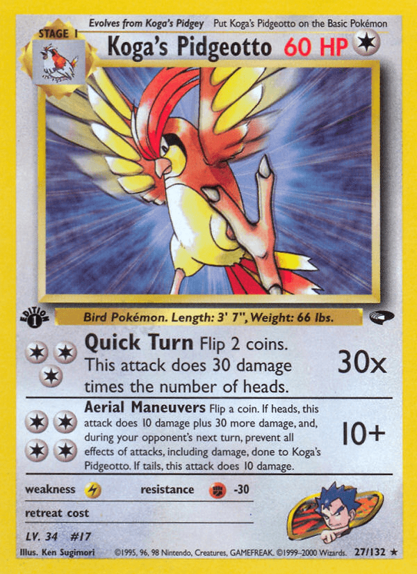 Koga's Pidgeotto: Gym Challenge