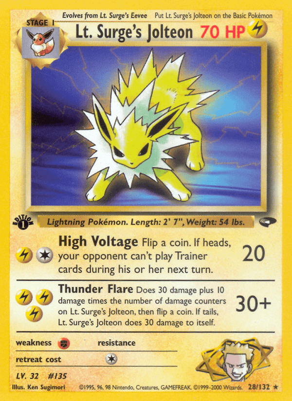 Lt. Surge's Jolteon: Gym Challenge