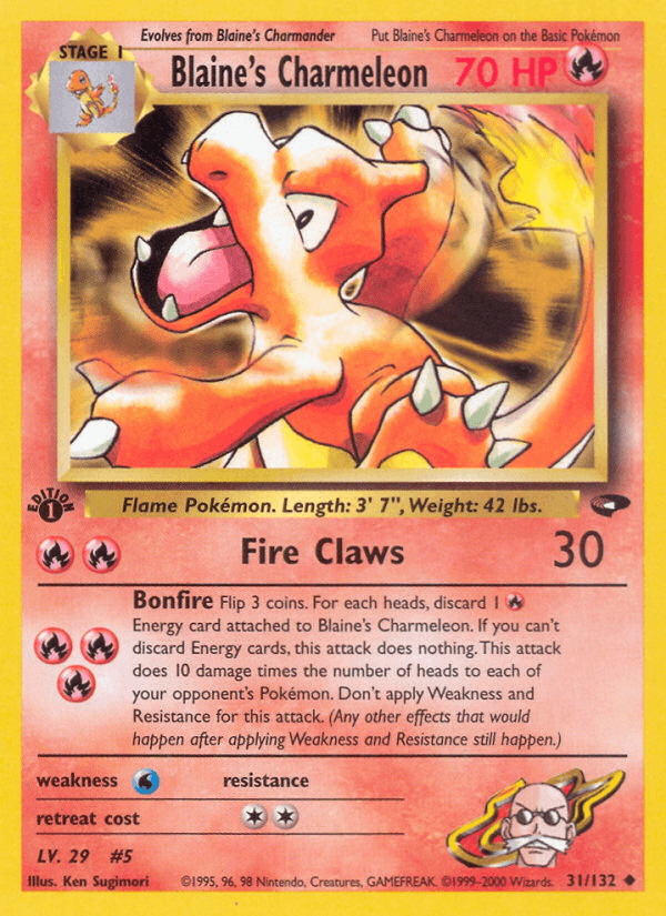 Blaine's Charmeleon: Gym Challenge