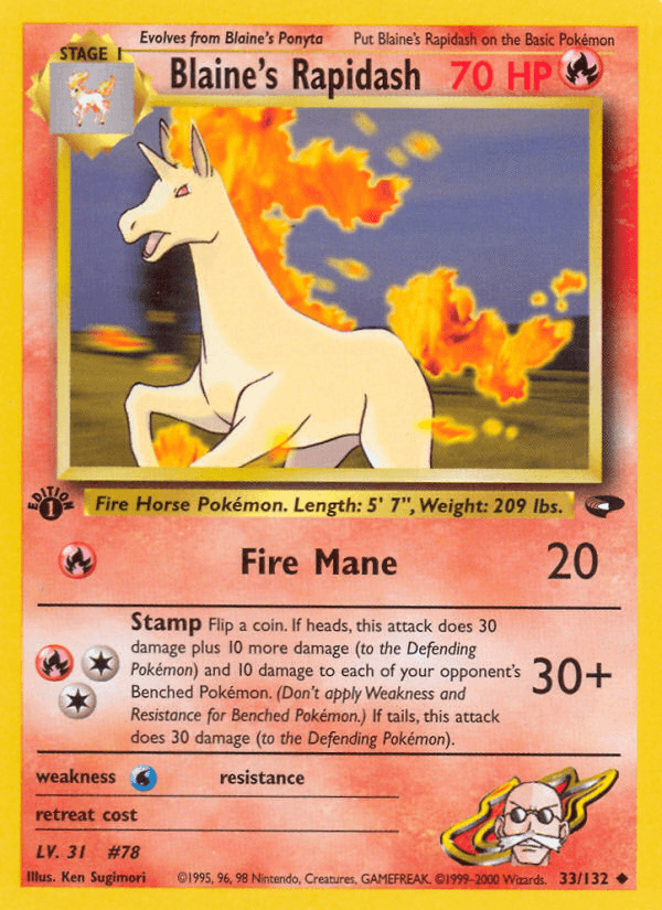 Blaine's Rapidash: Gym Challenge