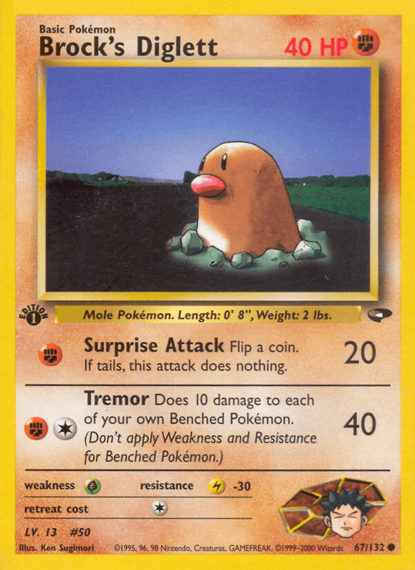 Brock's Diglett: Gym Challenge