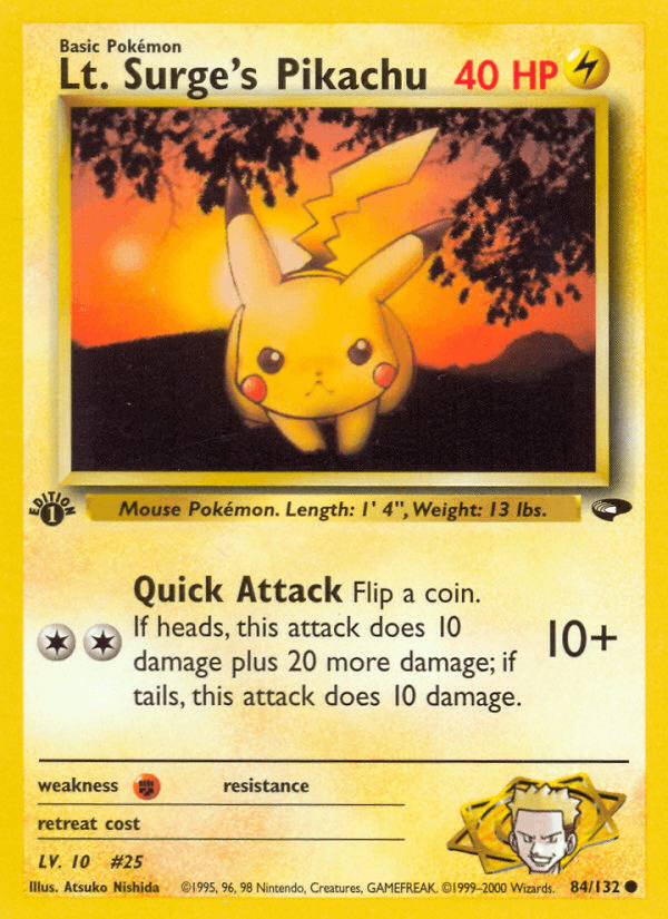 Lt. Surge's Pikachu: Gym Challenge