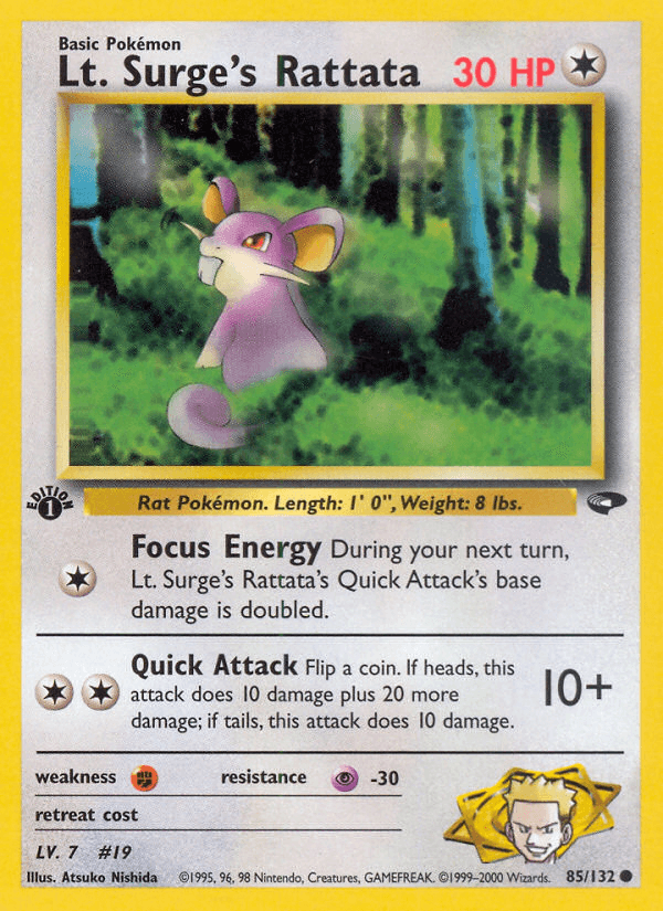 Lt. Surge's Rattata: Gym Challenge