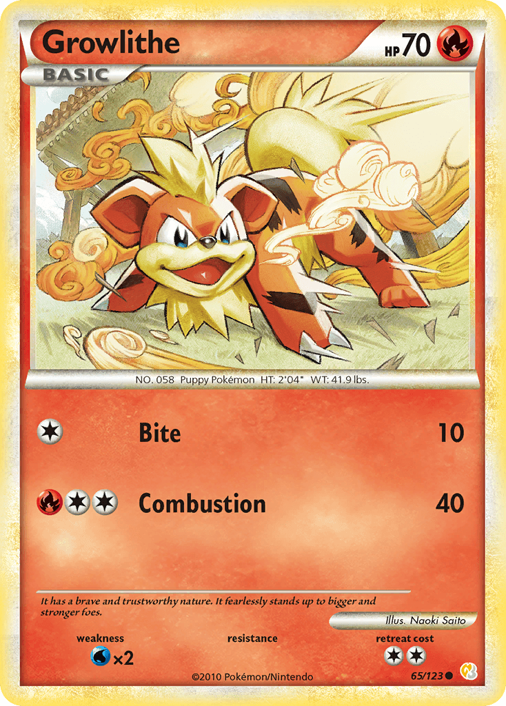 Growlithe: HeartGold & SoulSilver