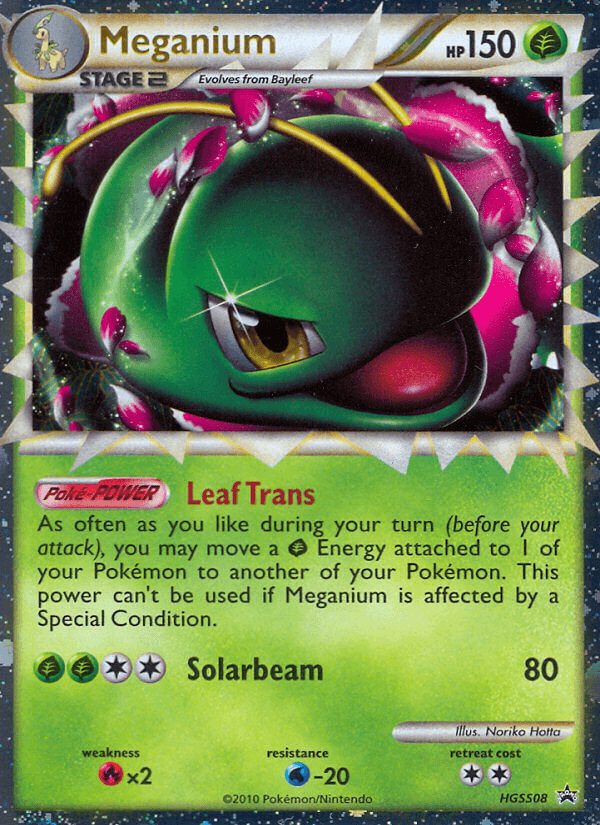 Meganium: HGSS Black Star Promos
