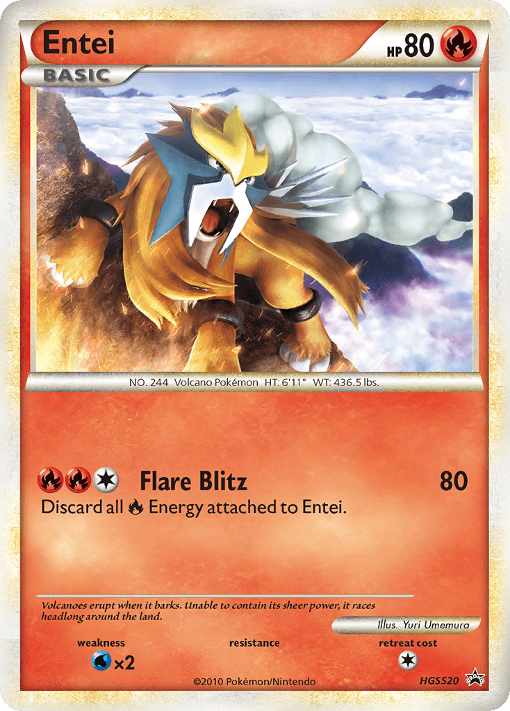 Entei: HGSS Black Star Promos