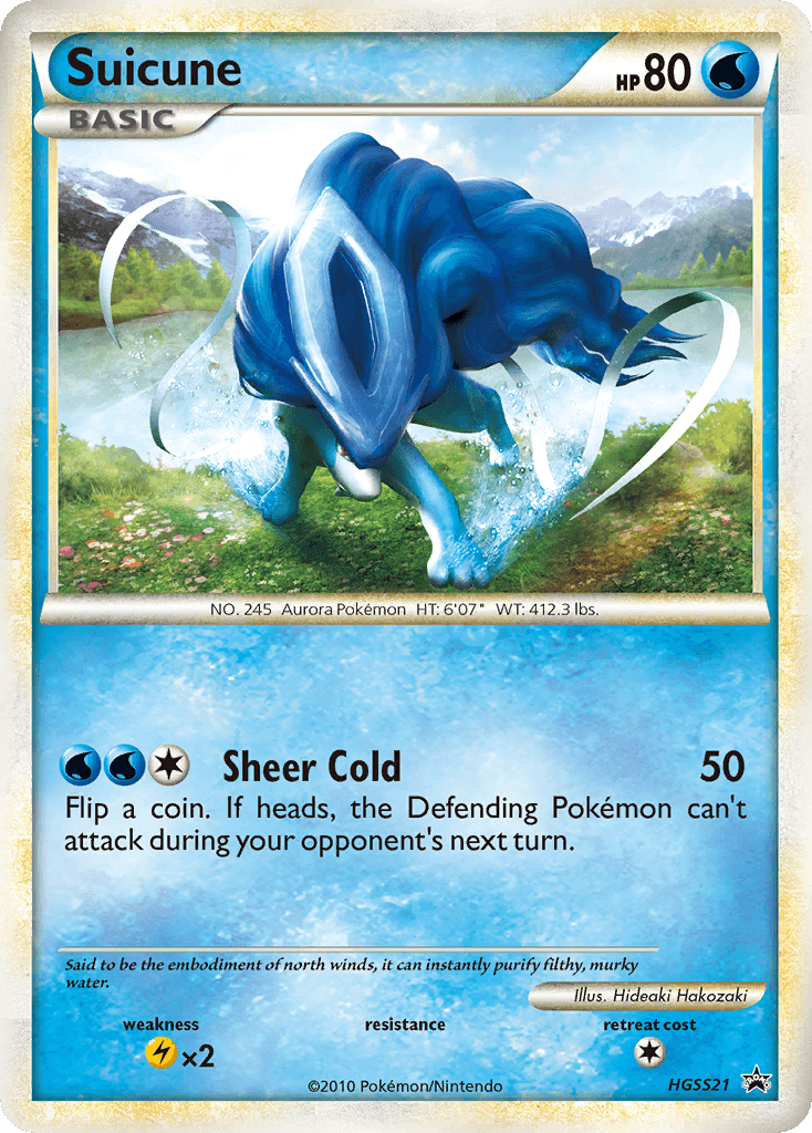 Suicune: HGSS Black Star Promos