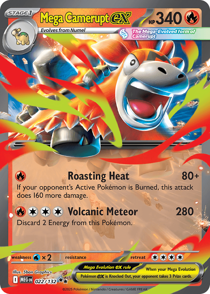 Mega Camerupt ex: Mega Evolution