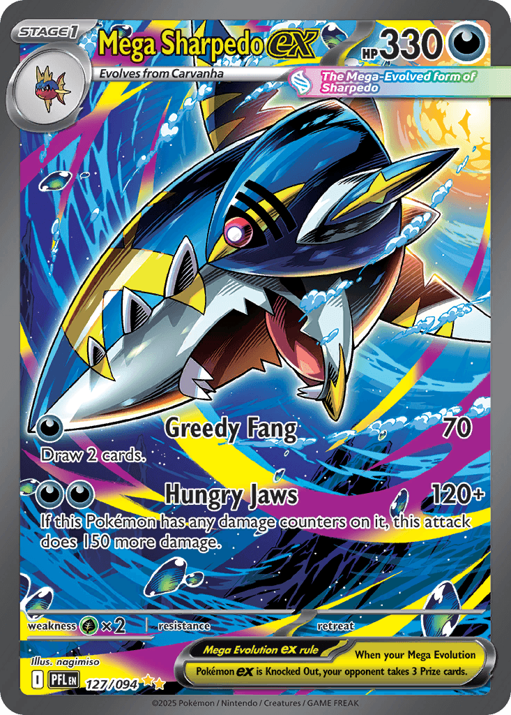 Mega Sharpedo ex: Phantasmal Flames