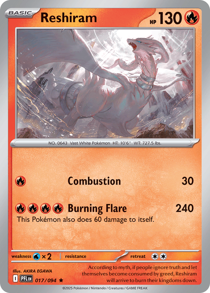 Reshiram: Phantasmal Flames
