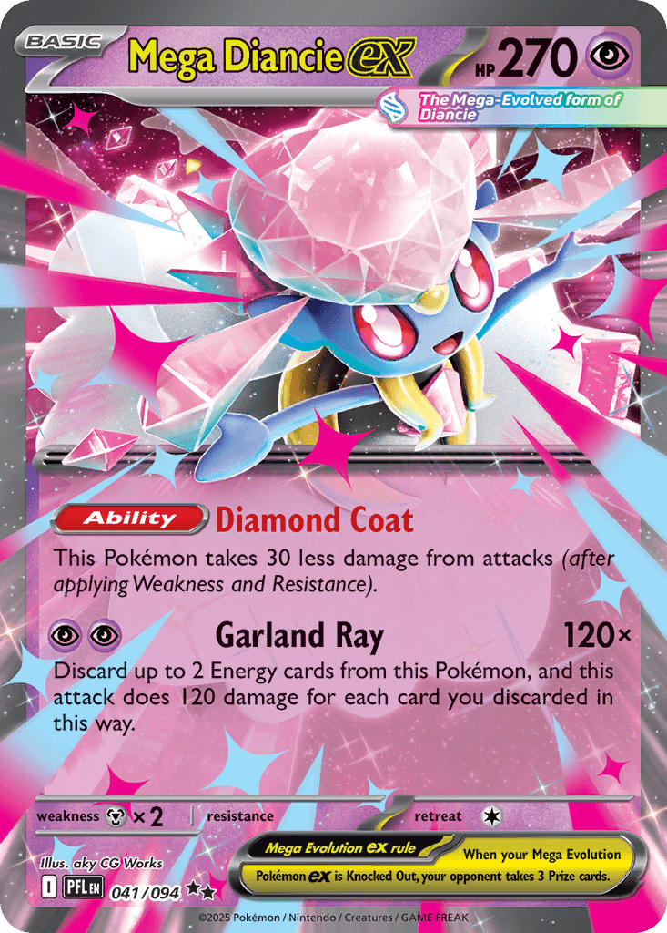 Mega Diancie ex: Phantasmal Flames