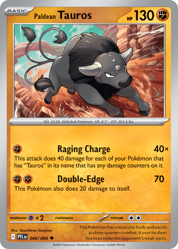Paldean Tauros: Phantasmal Flames