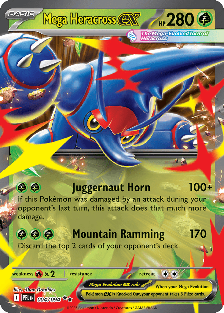 Mega Heracross ex: Phantasmal Flames