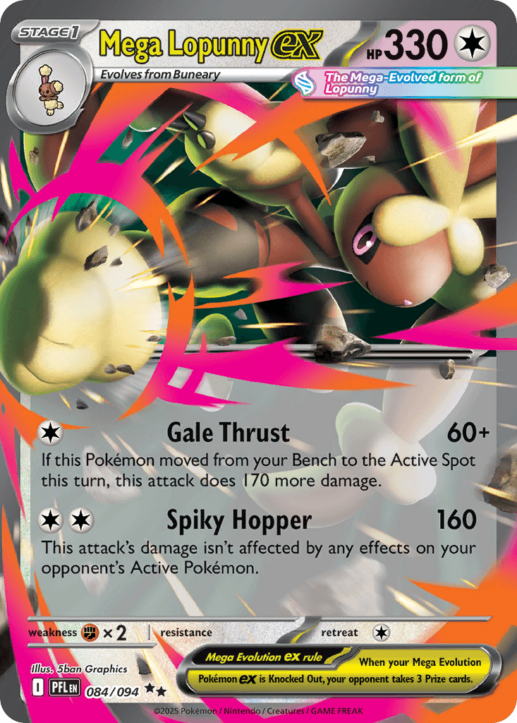 Mega Lopunny ex: Phantasmal Flames