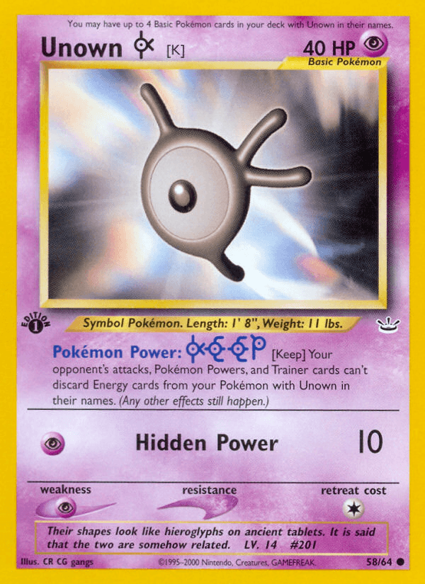 Unown [K]: Neo Revelation