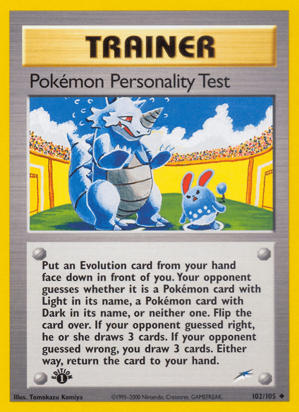 Pokémon Personality Test: Neo Destiny