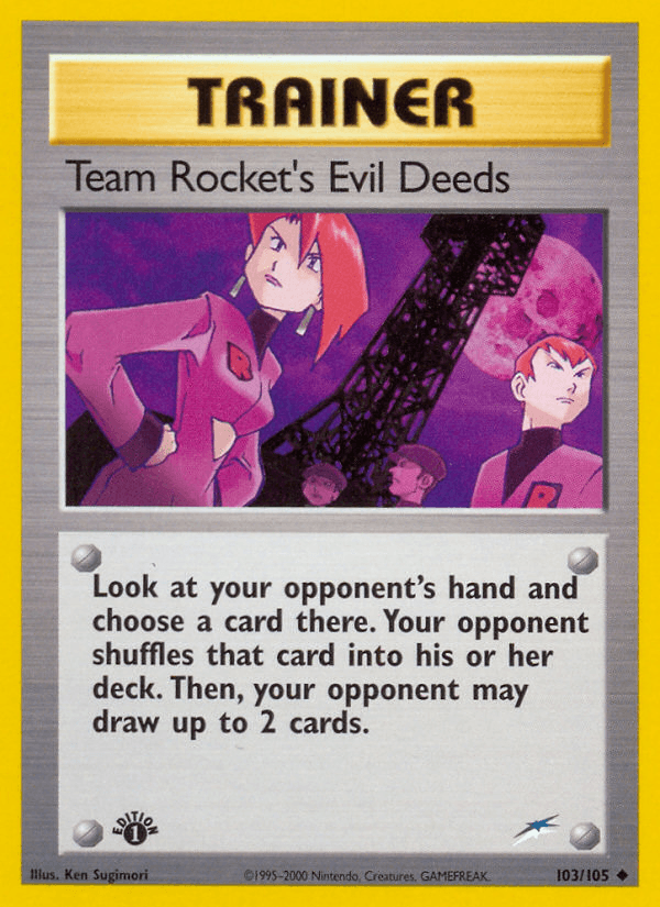 Team Rocket's Evil Deeds: Neo Destiny