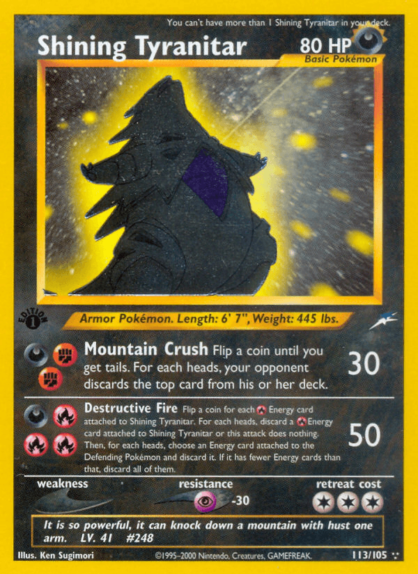 Shining Tyranitar: Neo Destiny
