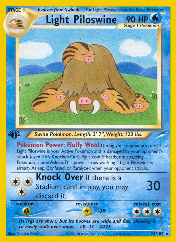 Light Piloswine: Neo Destiny